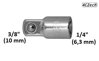 Gola adaptér 1/4" na 3/8"