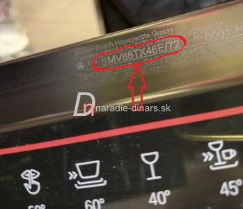 Označenie umývačky Bosch pre nahlásenie opravy
