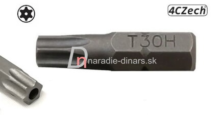 Bit torx s otvorom T30, dĺžka 25 mm