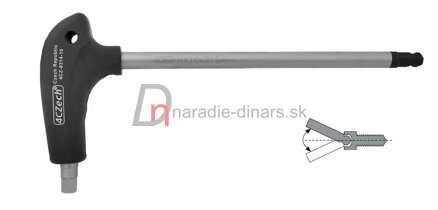 Imbus T kľúč s rukoväťou 2mm