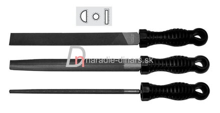Sada pilníkov 150 mm 3 dielna, sek 2