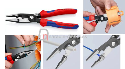 Elektroinštalačné kliešte Knipex s pružinou