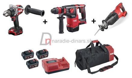 Flex aku set pre stavbárov