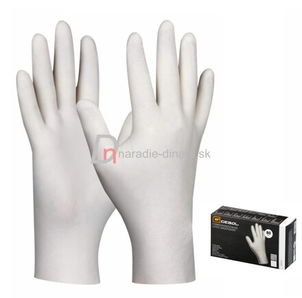 Jednorázové latexové rukavice nepúdrované č.10/XL