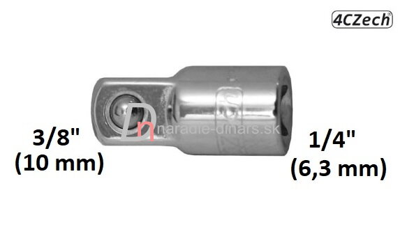 Gola adaptér 1/4" na 3/8" Gola adaptér 1/4" na 3/8"